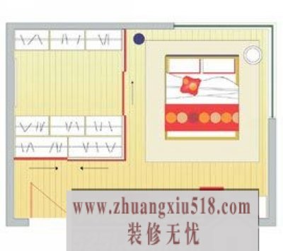 方正大卧室设计方正衣帽间