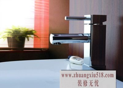 单孔面盆龙头的安装