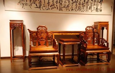 黄花梨家具保养效果展示