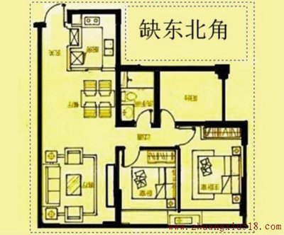 房屋缺角风水图解