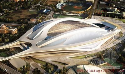 扎哈设计的2020奥林匹克体育场