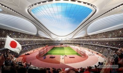 扎哈设计的2020奥林匹克体育场