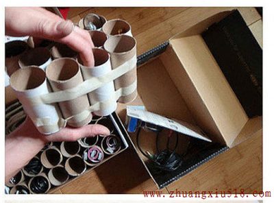 家居DIY：卷筒纸芯收纳盒 就是这么好用!
