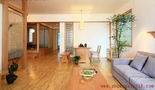 心随禅静 实木打造117平摩登日式