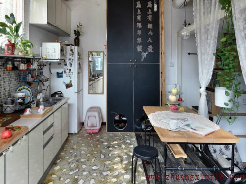 地中海田园小居室的厨房