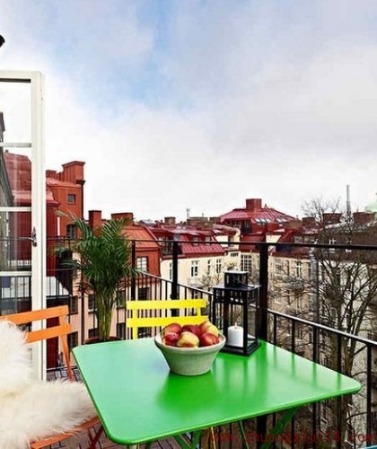 阳台装修变身用餐区,美丽风景秀色可餐