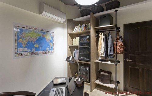 文艺范的书房装修案例 让书房与其他居室巧妙融汇