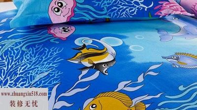3款卡通风格床上用品 儿童的快乐卧室