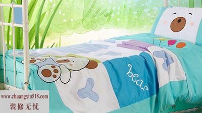 3款卡通风格床上用品 儿童的快乐卧室