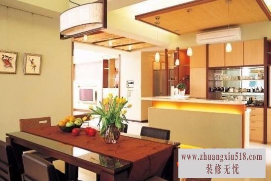 餐厅吧台装修效果图 美味的厨房生活