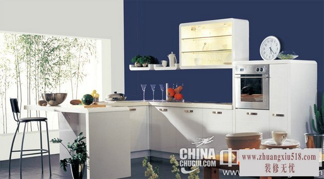  生活的体验与享受 开放式厨房装修效果图