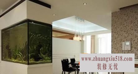鱼缸玄关装修效果图 打造你的好风水家居