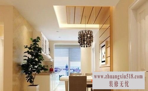 美式餐厅吊顶 时尚大方的装修案例