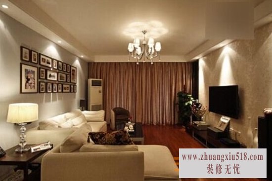 现代三室一厅装修效果图1