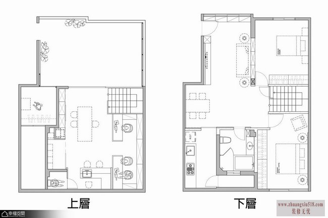 复合空间 自然气息正蔓延 简约风格,复式装修,简洁,