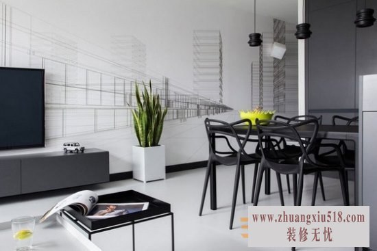男性单身公寓装修效果图3