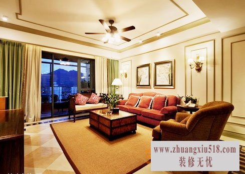 最美地中海客厅吊顶装修效果图