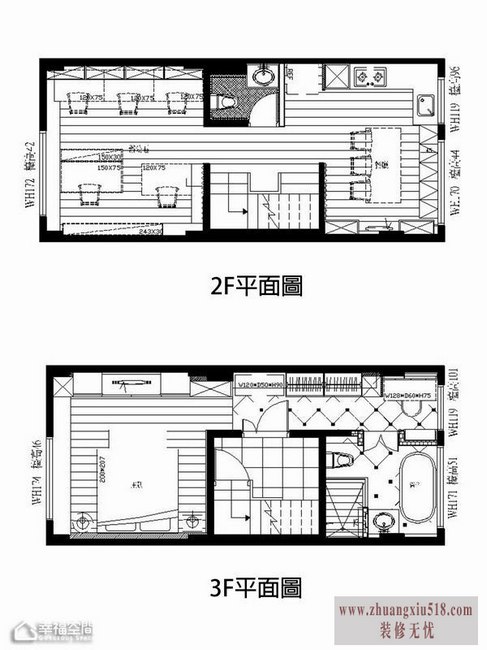 办公空间与住家的完美整合 简约风格,舒适,复式装修,