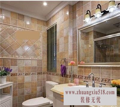 平价简约卫浴瓷砖装修效果图
