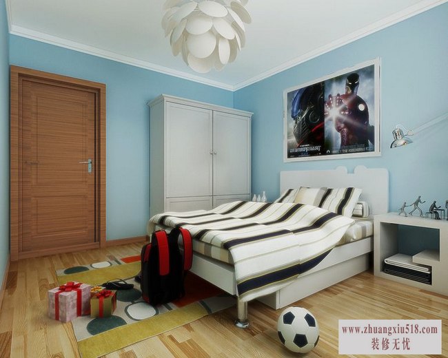 给孩子一个好睡眠 17种儿童房舒适床品推荐 ,简约风格,儿童房,儿童床,可爱