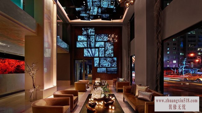 现代风格酒店大堂装修图片-现代风格沙发图片