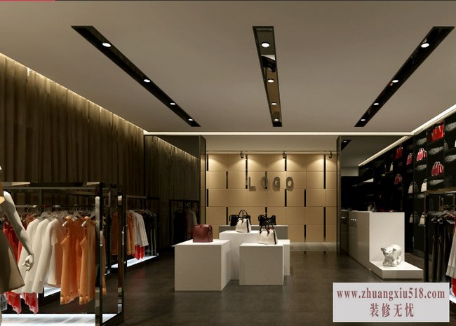 简约风格服装店装修效果图