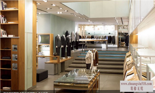 简约风格服装店装修效果图