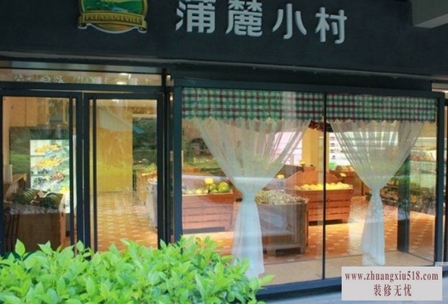 水果店门口装修效果图7