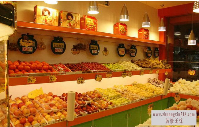 简约式水果店装修效果图1