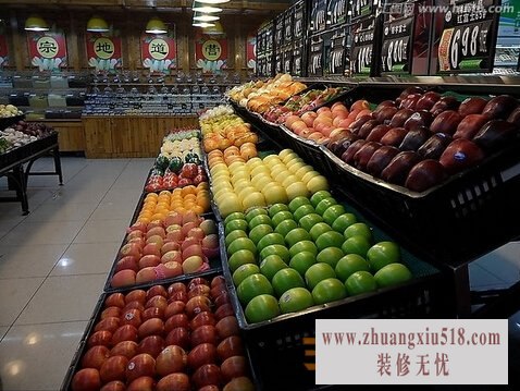 缤纷水果世界 水果店装修效果图2