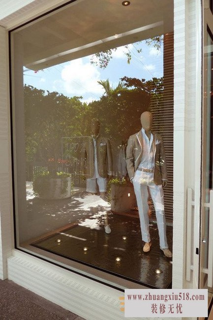 简约男士服装店装修效果图2 简单有品味