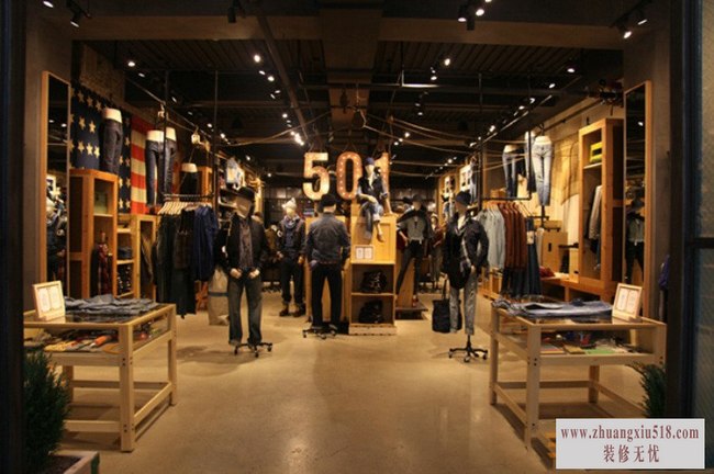 简约男士服装店装修效果图7 简单有品味