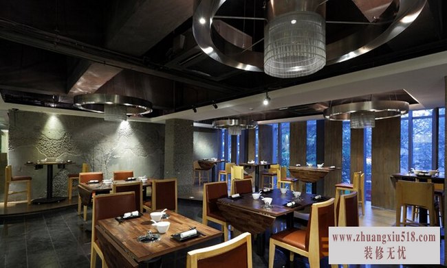 现代简约火锅店装修效果图 14