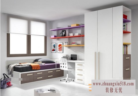 现代中式儿童房装修效果图