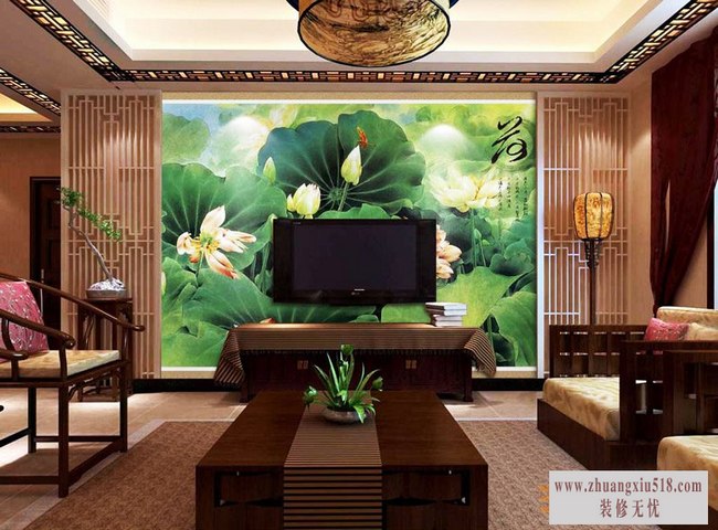 个性创意装饰画电视背景墙装修效果图