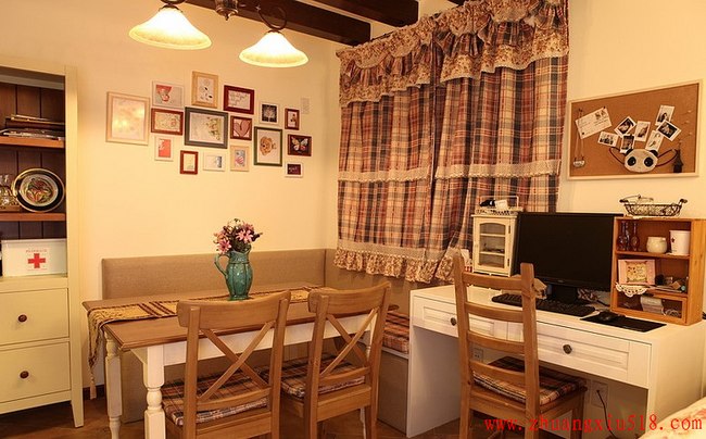 田园家居公寓餐厅室内装修图片