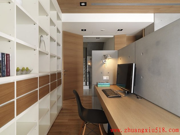 简约别墅 LOFT风LOFT现代简约书房装修效果图设计欣赏