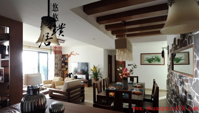 新中式餐厅装修效果图大全最新图片欣赏