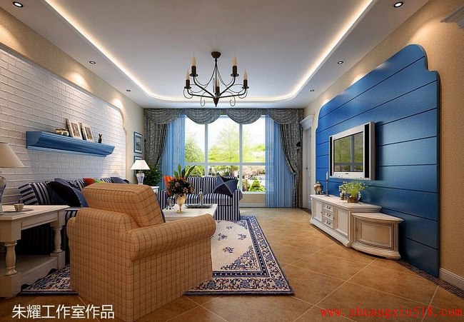 混搭风格精装房软装设计效果图