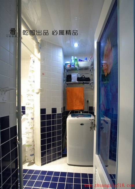 现代47平米小户型洗手间效果图