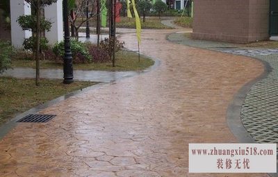 水泥砖铺装
