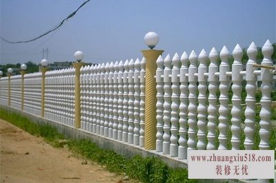 水泥艺术围栏如何安装