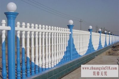 水泥艺术围栏如何安装