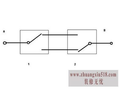 双控开关接线图及电路图原理
