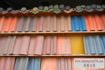 彩色水泥瓦施工