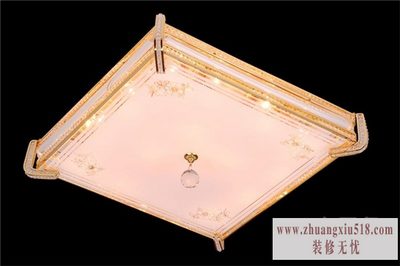 水晶吸顶灯安装