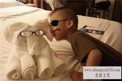 酒店毛巾叠法