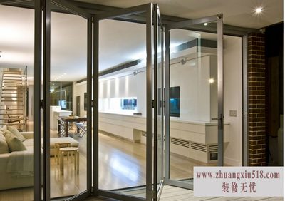 铝合金折叠门安装