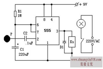 触摸延时开关接线