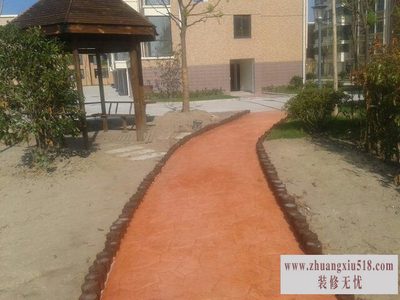 压花地坪材料